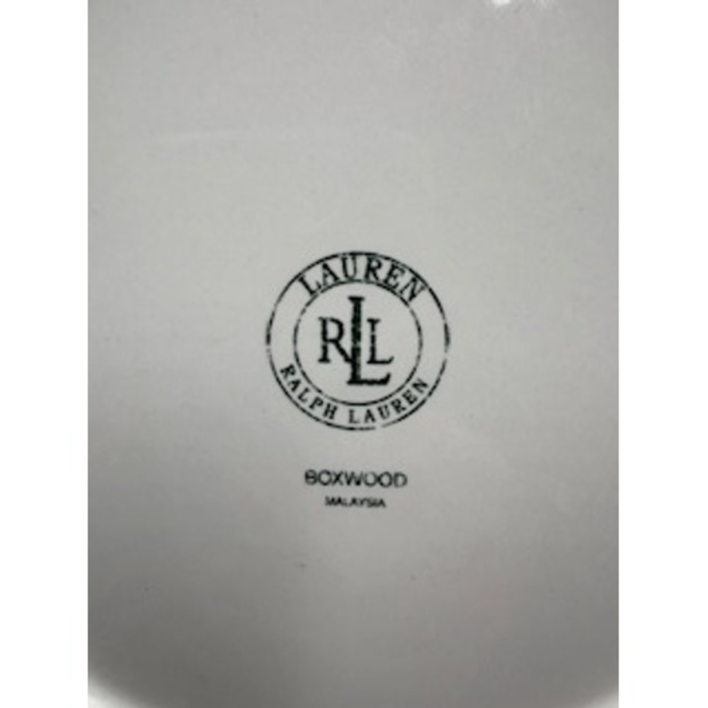 LAUREN RALPH LAUREN Salad Plates 8.5" White Boxwood Fluted Scalloped Set of 2‎ - Picture 4 of 4